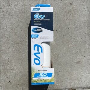 Camco TastePURE EVO RV Water Filter Cartridge KDF GAC 40621 Replacement